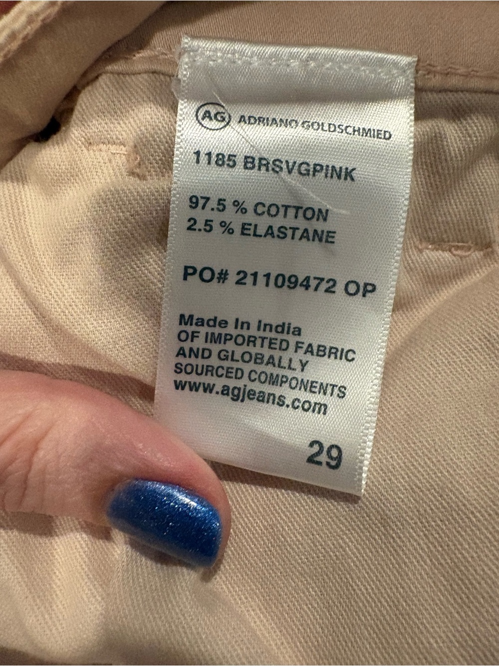 AG Adriano Goldschmied Longline Bermuda Shorts in Light Pink - Picture 6 of 6